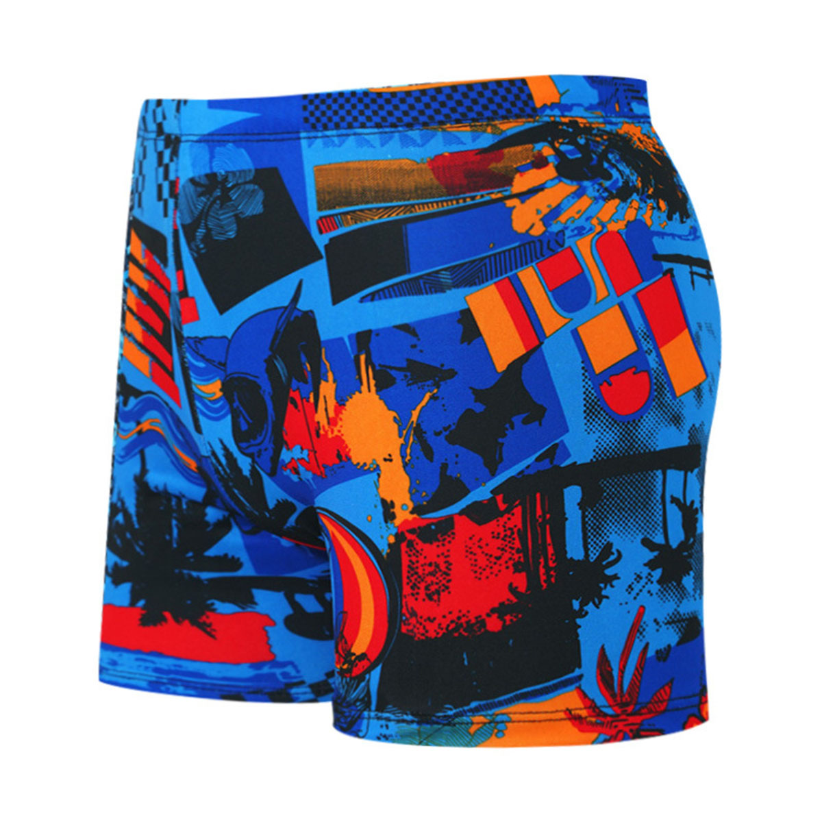 REBELN Mens Harley Davidson Logo Mens Summer Swim Trunks Quick Dry Funny Beach Board Shorts Casual Pants Printing